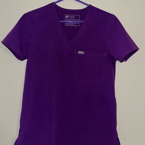 FIGS Technical Collection Purple  Scrub Top SIZE XS